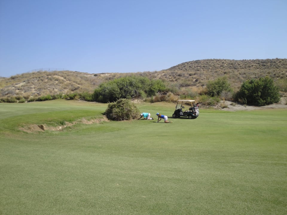 Ballverlust auf Loch 4 Hotel Valle del Este Golf Spa