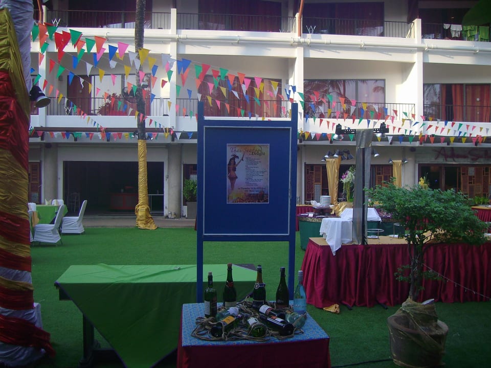 Speisekarte fürs Gala Buffet Patong Beach Hotel