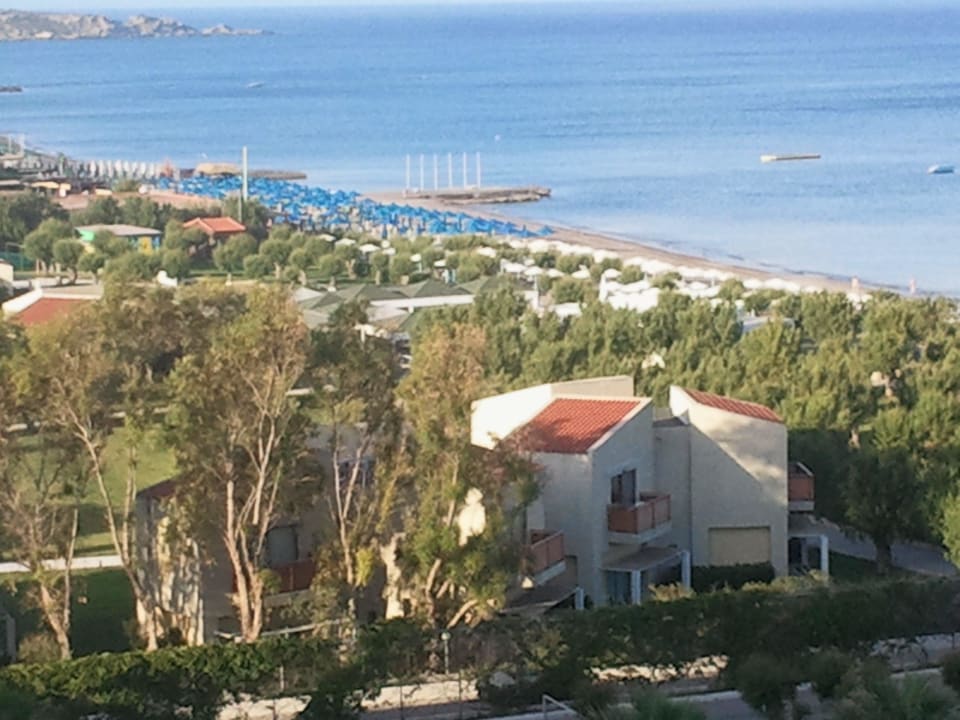 Wunderbarer Ausblick vom 5 Stock Olympos Beach Hotel