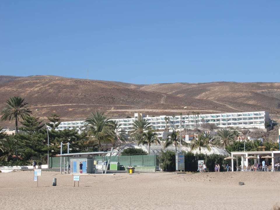 Blick  vom Strand Servatur Alameda de Jandía