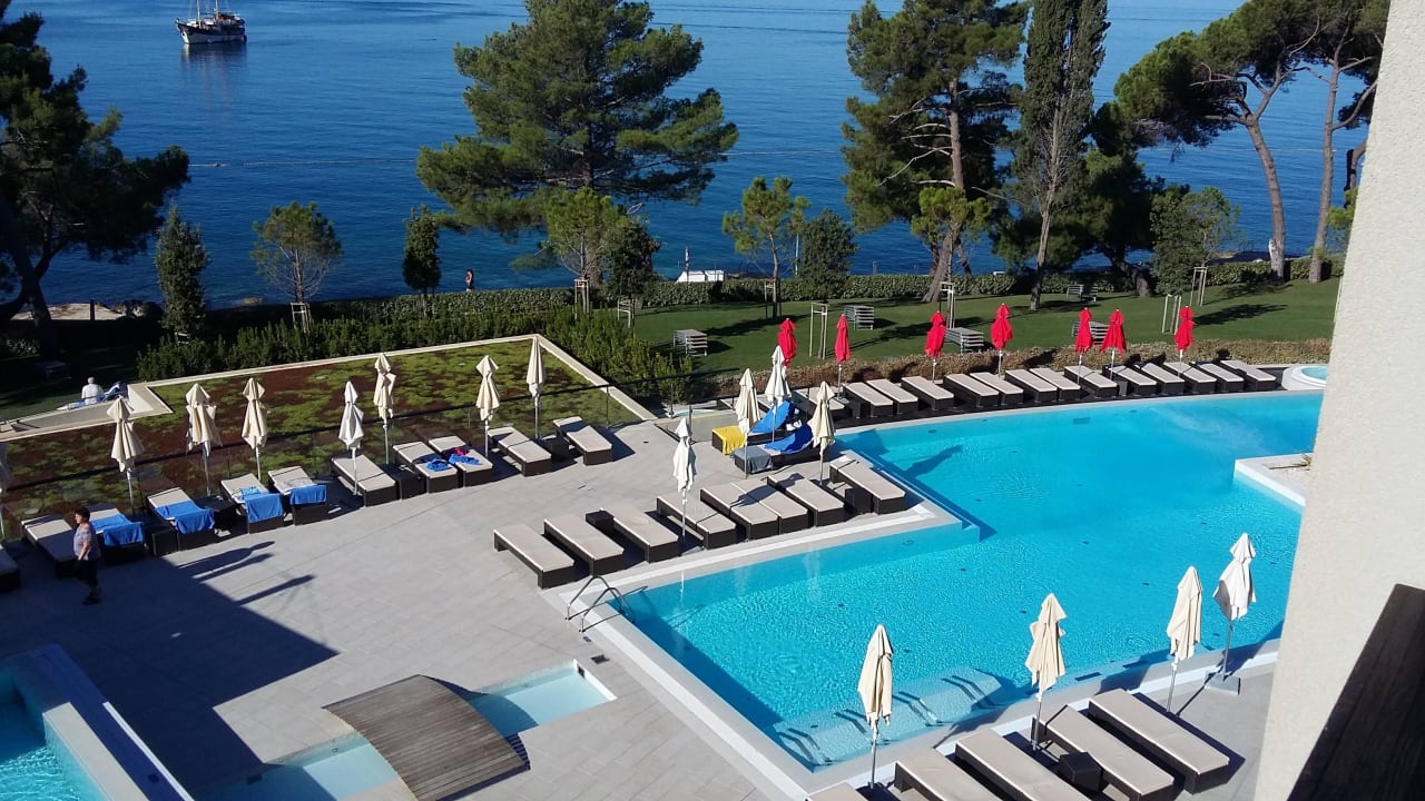 Blick aus unserer Suite Hotel Parentium Plava Laguna