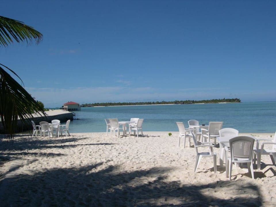 Schöne Aussicht vom Barstrand Summer Island Maldives