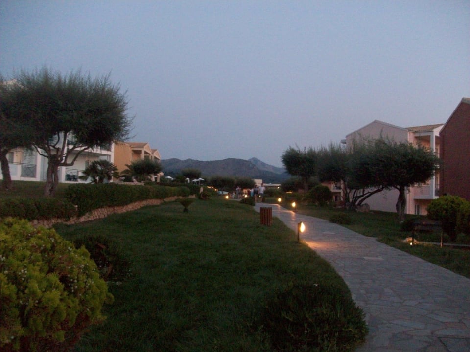 Ausblick Richtung Haupthaus Hotel Mareblue Beach