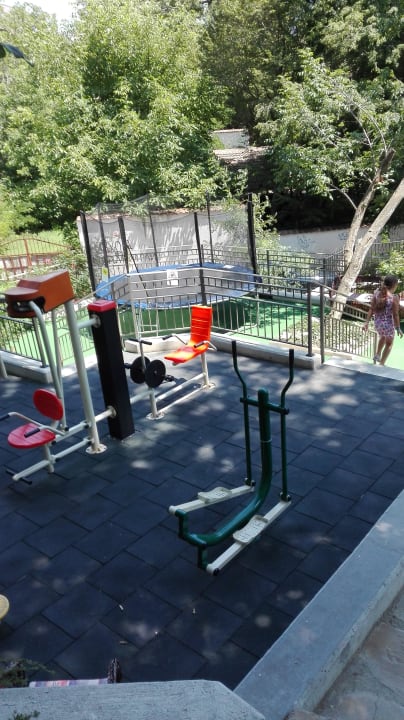 Fitness draussen Hotel Kristal