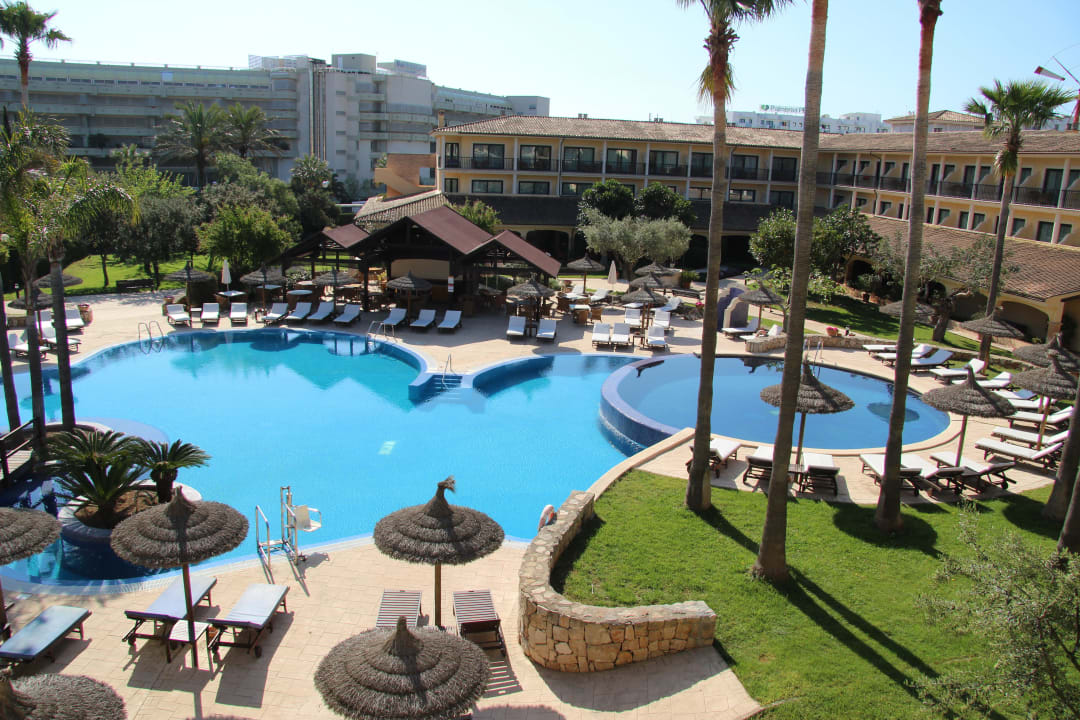 Aussicht aus unserer Suite auf den Pool CM Mallorca Palace - Adults Only