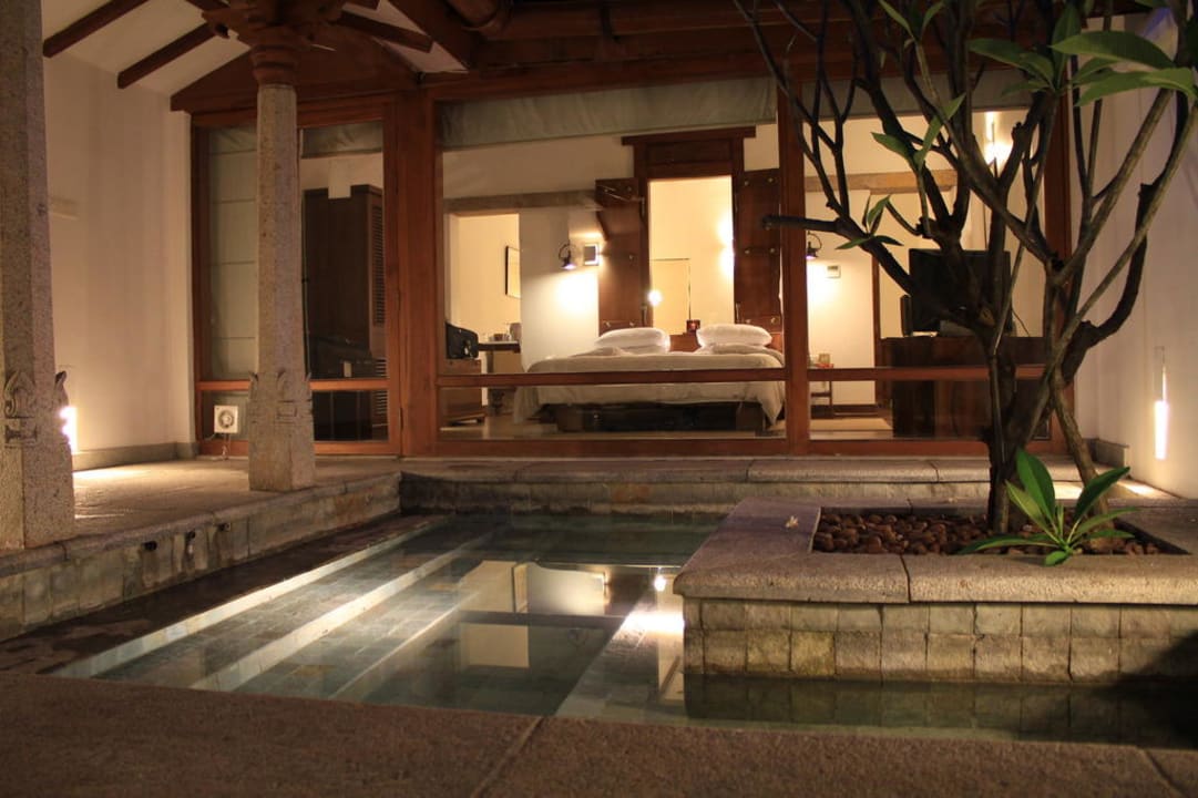 Private Terrasse mit Pool Hotel Heritage Madurai