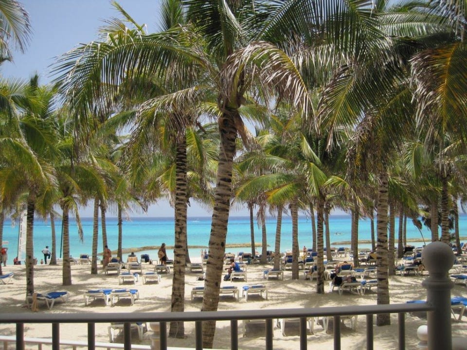 Blick vom Restaurant zum Meer Hotel Riu Palace Riviera Maya