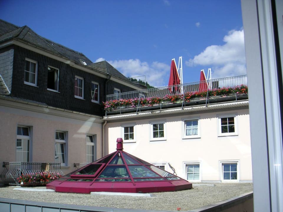 Blick aus dem Fenster Hotel Fürstenhof
