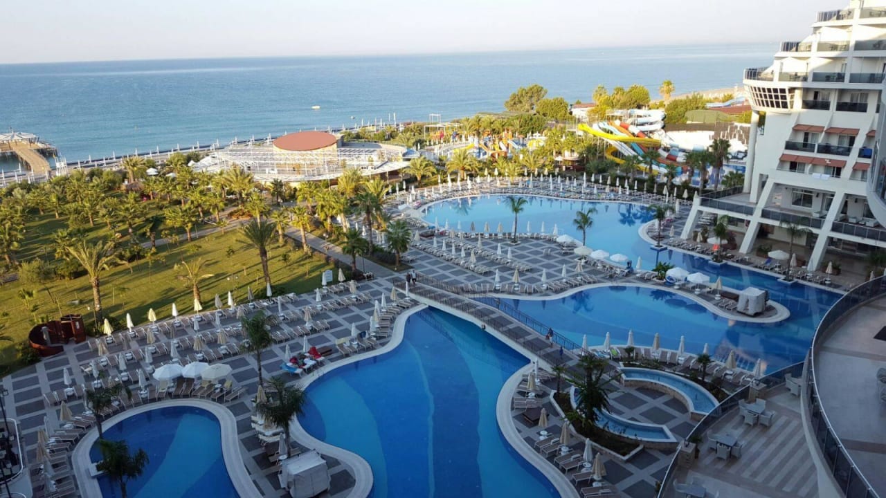 Blick vom Balkon Seaden Sea Planet Resort & Spa
