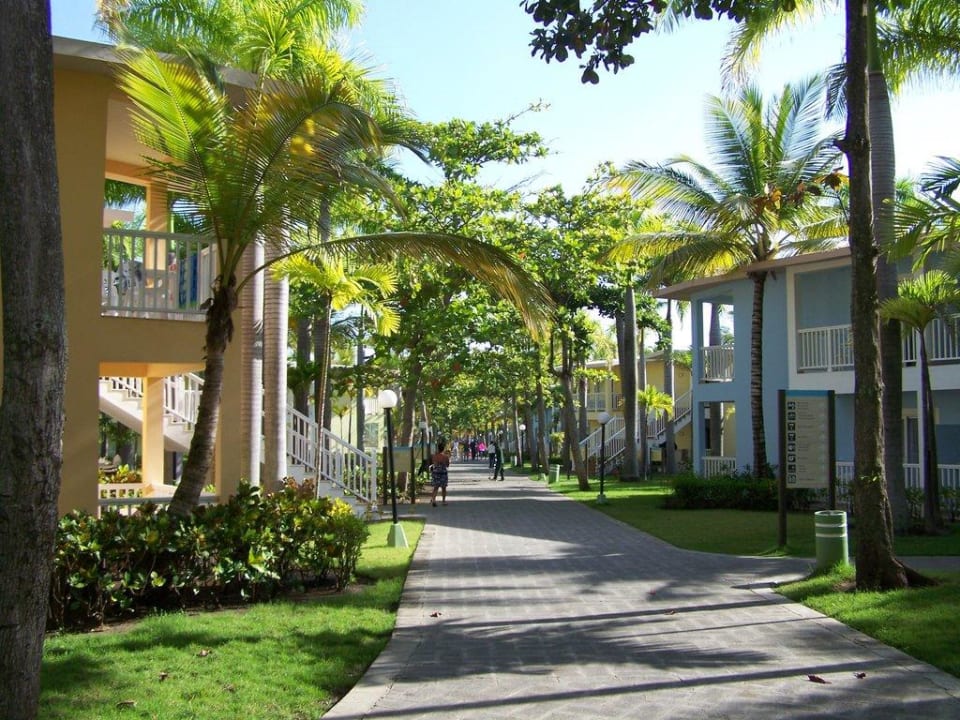 Weg zu den Hotelzimmern Playabachata Hotel