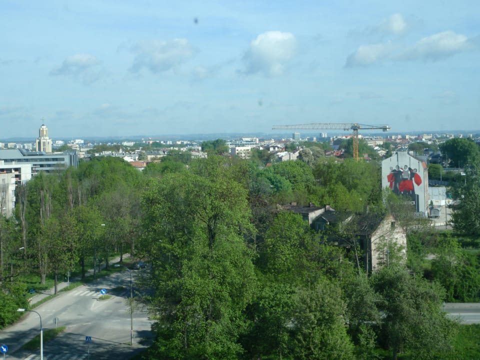Widok z tyłu Hilton Garden Inn Kraków