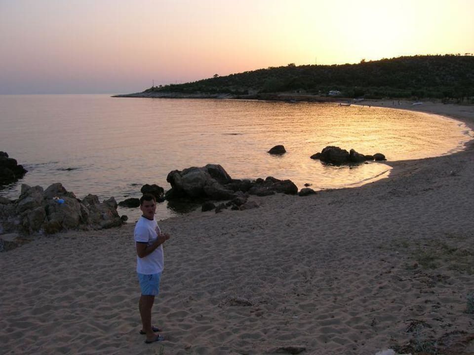 Plaża w astris wieczorem Hotel Astris Sun