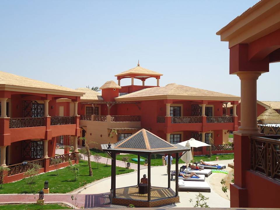 Ausblick vom Balkon (vorn) Pickalbatros Alf Leila Wa Leila Resort - Neverland Hurghada