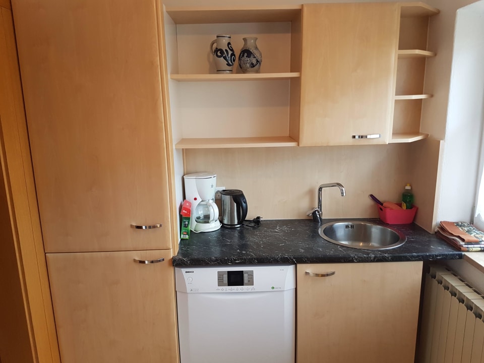 Küche/ Wohnung- Alpenglühn Gästehaus Fernblick