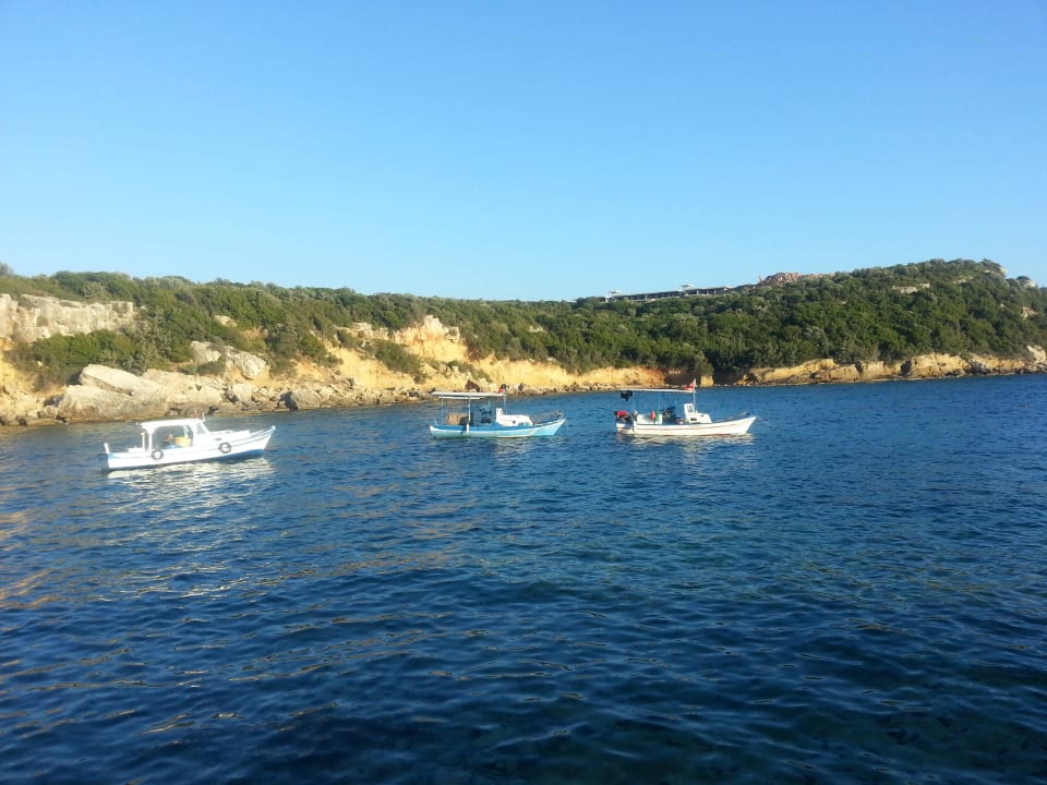 Abends - Blick auf die Bucht Teos Village