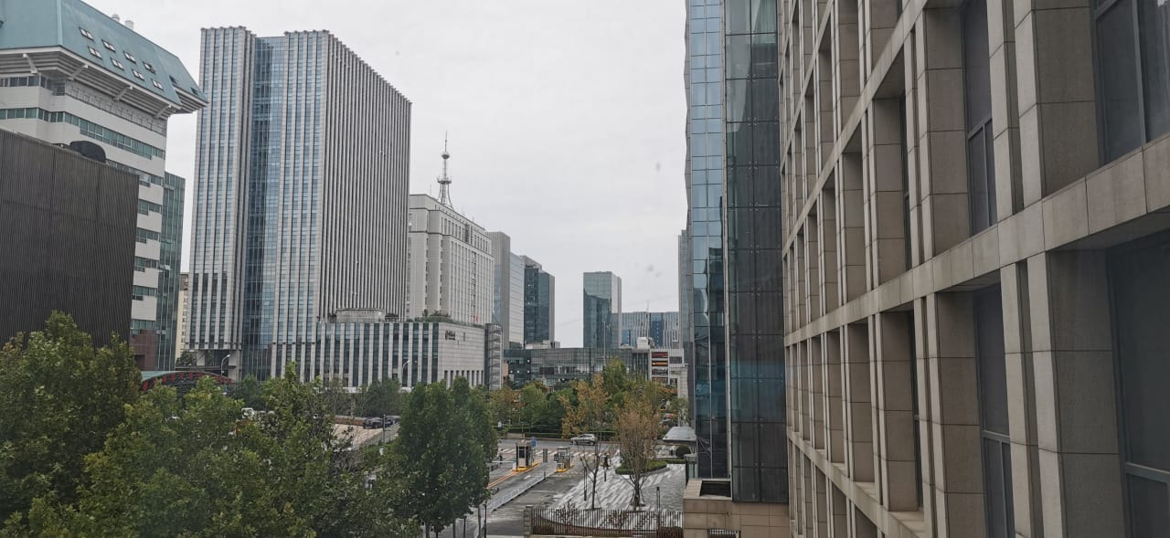 Ausblick Hotel Mercure Wanshang Beijing
