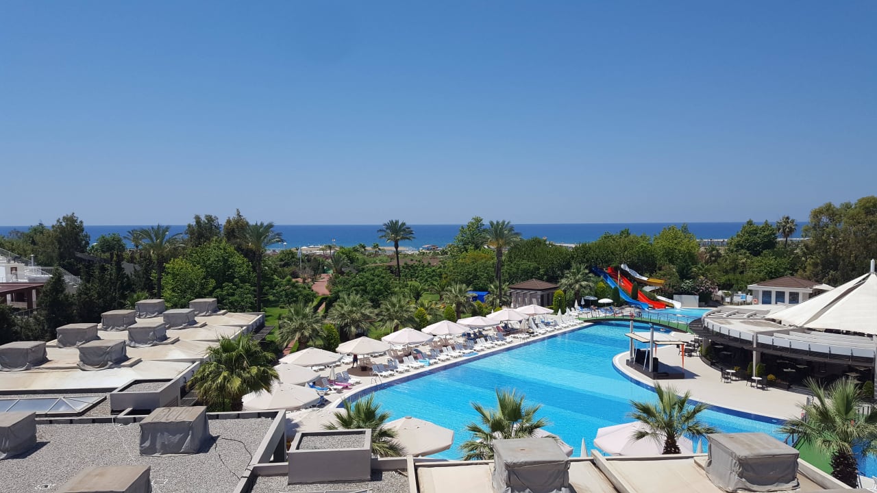 Der Ausblick aus dem Hotelzimmer. 2. Etage  Sunis Elita Beach Resort & Spa
