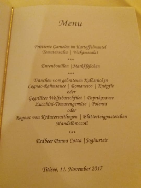 Gastro Treschers Schwarzwald Hotel