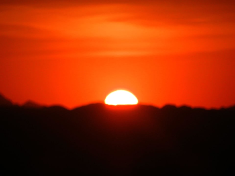 Sonnenuntergang vom Turm gesehen Steigenberger Coraya Beach - Adults only