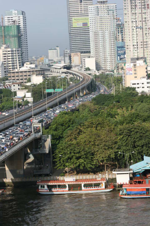 Ausblick vom Balkon Shangri-La Hotel, Bangkok