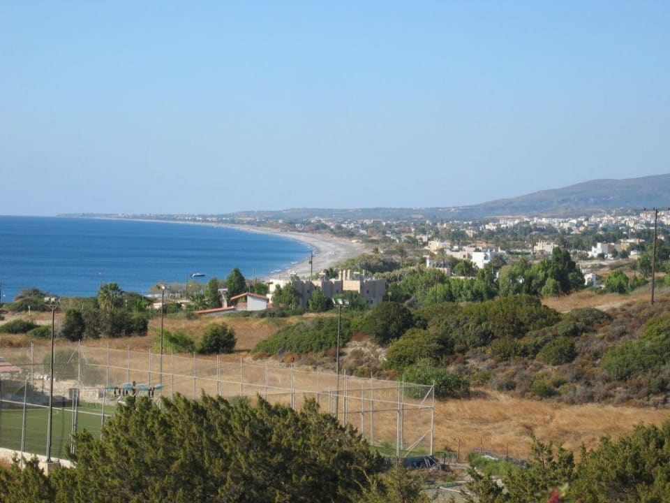 Blick zum Strand Ekaterini Hotel