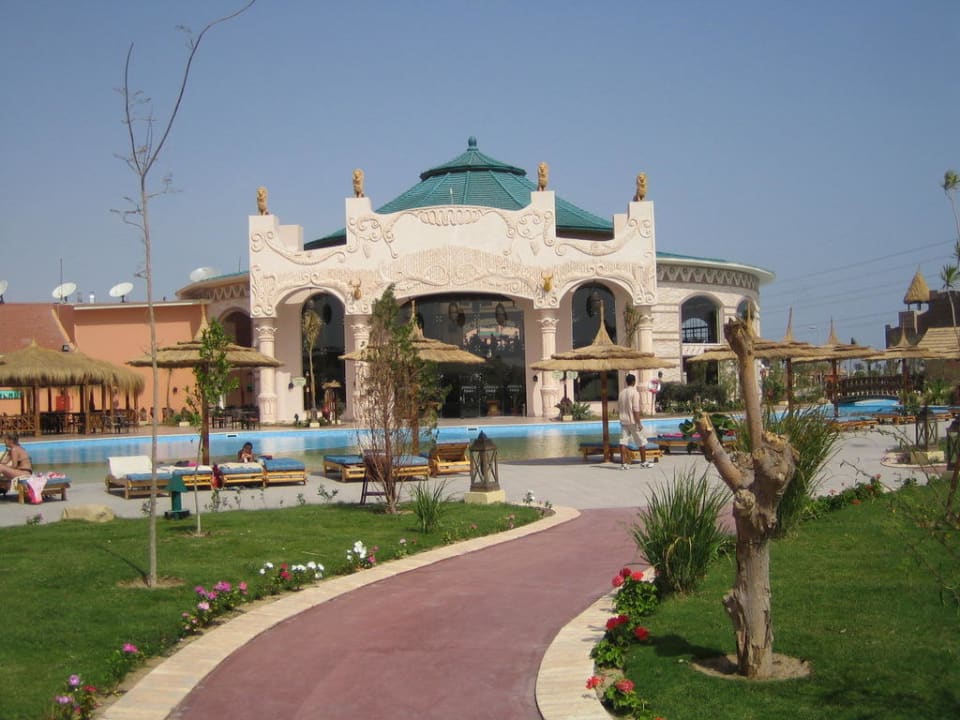 Lobby von außen Pickalbatros Jungle Aqua Park Resort - Neverland Hurghada