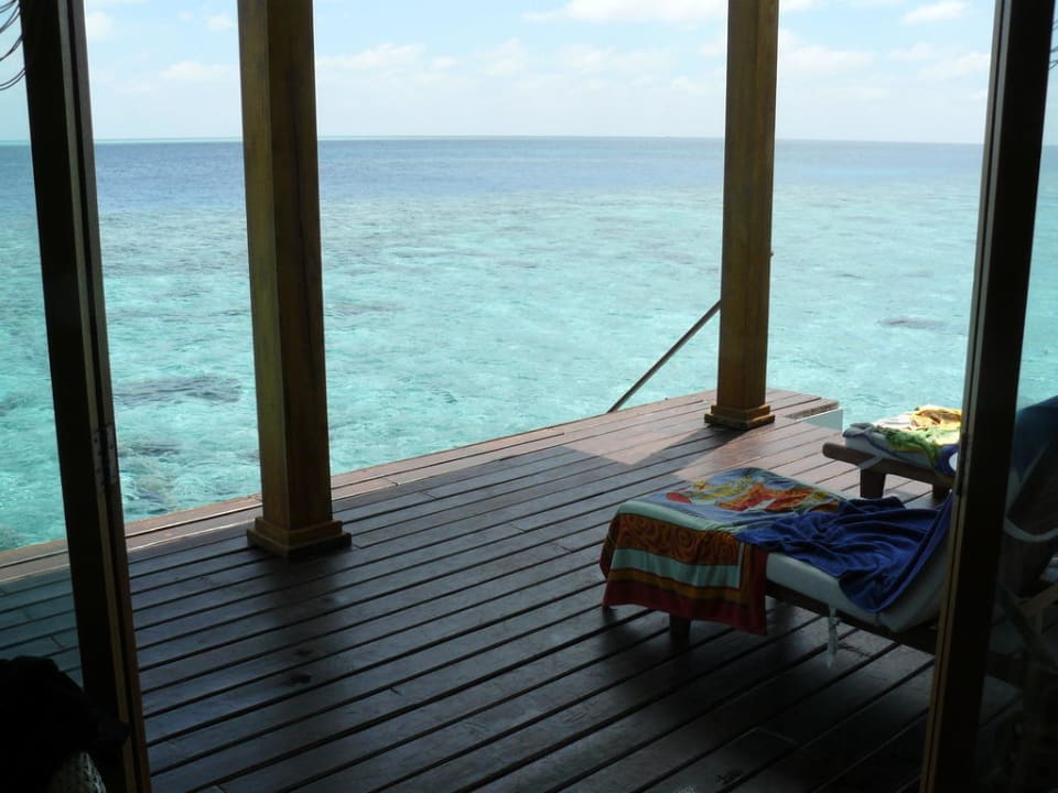 Unsere Terrasse Adaaran Club Rannalhi - All Inclusive