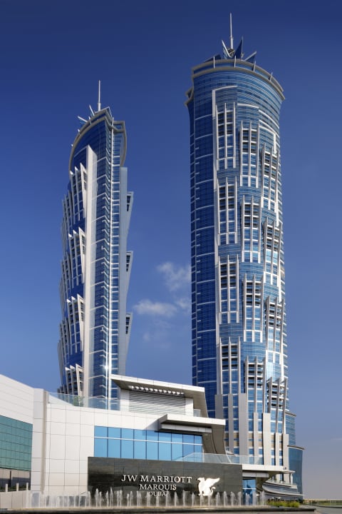 Außenansicht JW Marriott Marquis Hotel Dubai