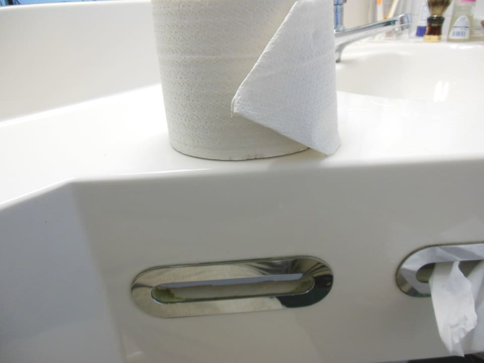 Rollenhalterung für Toilettenpapier defekt IntercityHotel Schwerin