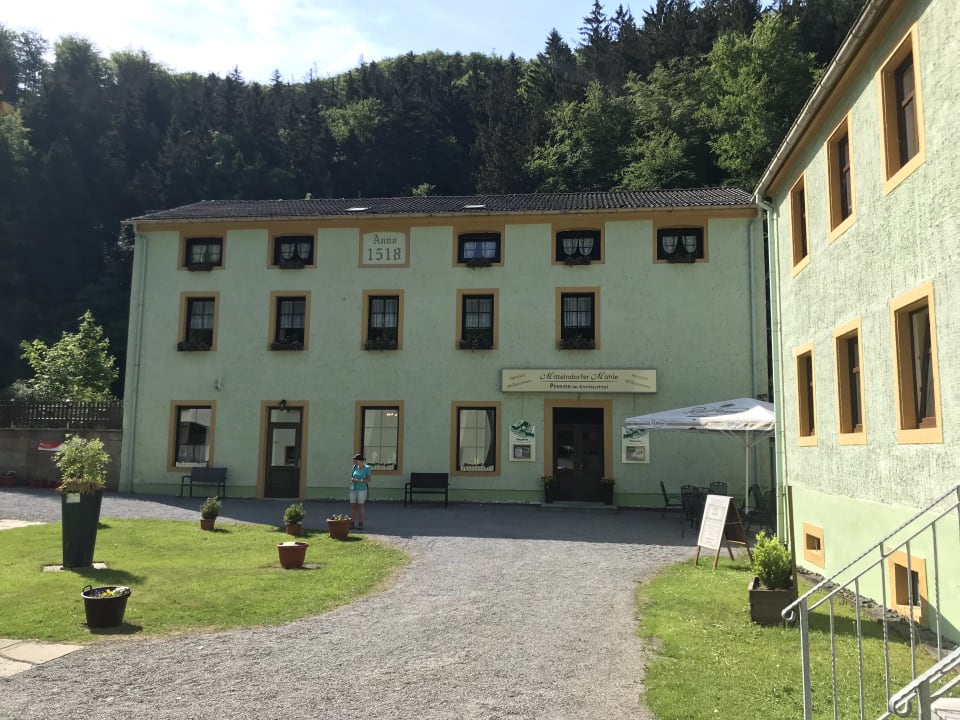 Außenansicht Pension Mittelndorfer Mühle