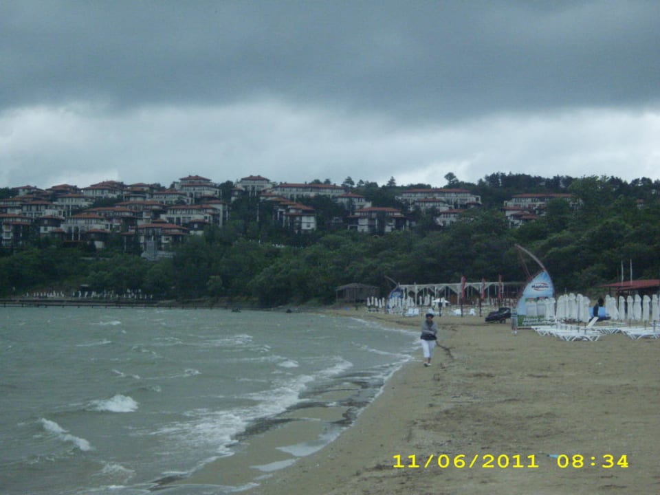 Blick vom Strand nach Sozopol Blue Orange Beach Resort