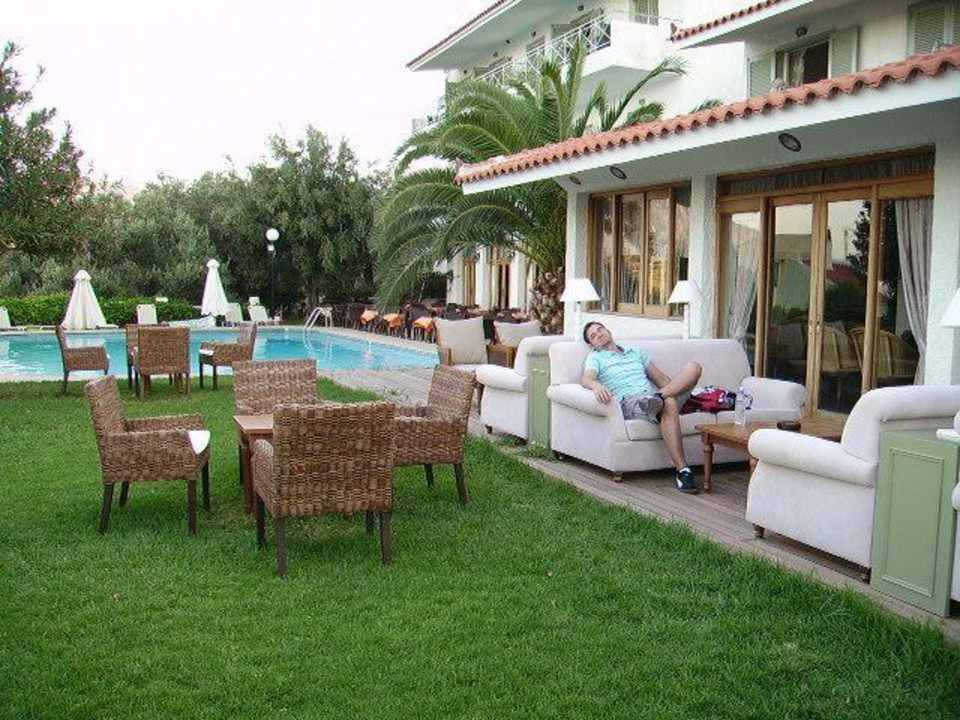 Terrasse mit Pool Hotel Sandy Bay