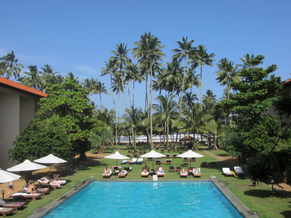 Blick auf Pool Mermaid Hotel & Club