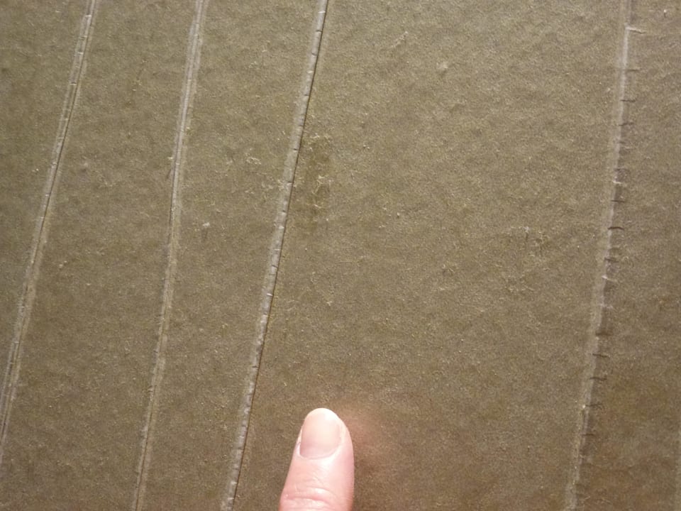 Staub Wandtapete über Bett Zi. 201 Hotel Logierhus Langeoog