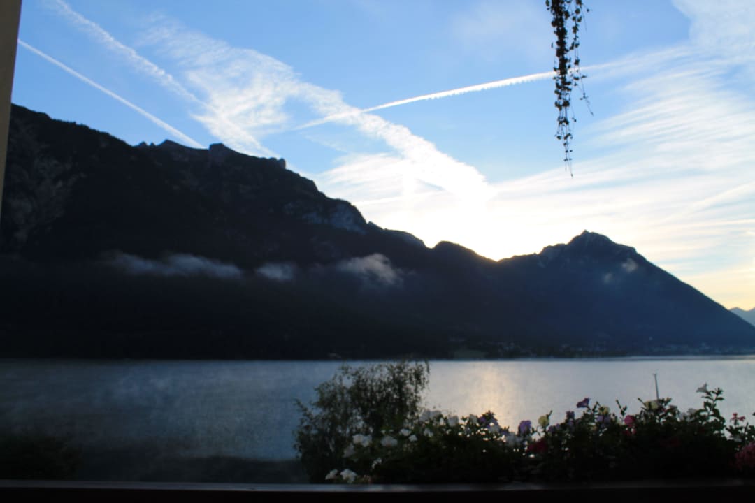 Sonnenaufgang, vom Balkon aus Hotel Post am See