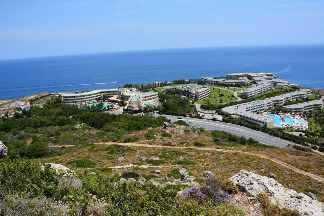 Hotel von oben... Hotel Kalithea Horizon Royal