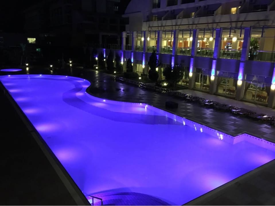 Pool at night Solivia Hotel