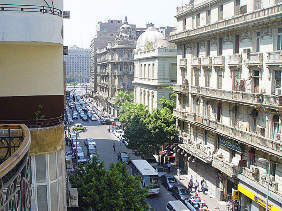 Balkon Talaat Harb Street Golden Hotel Cairo