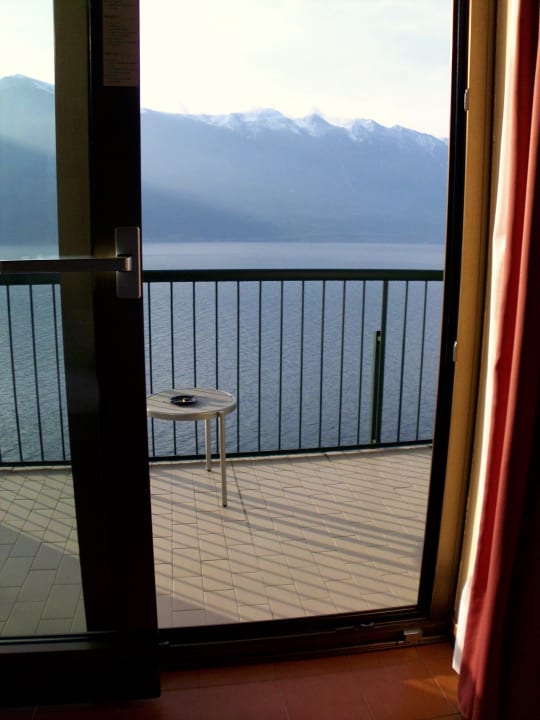 Blick über den Balkon auf den See Hotel Astor