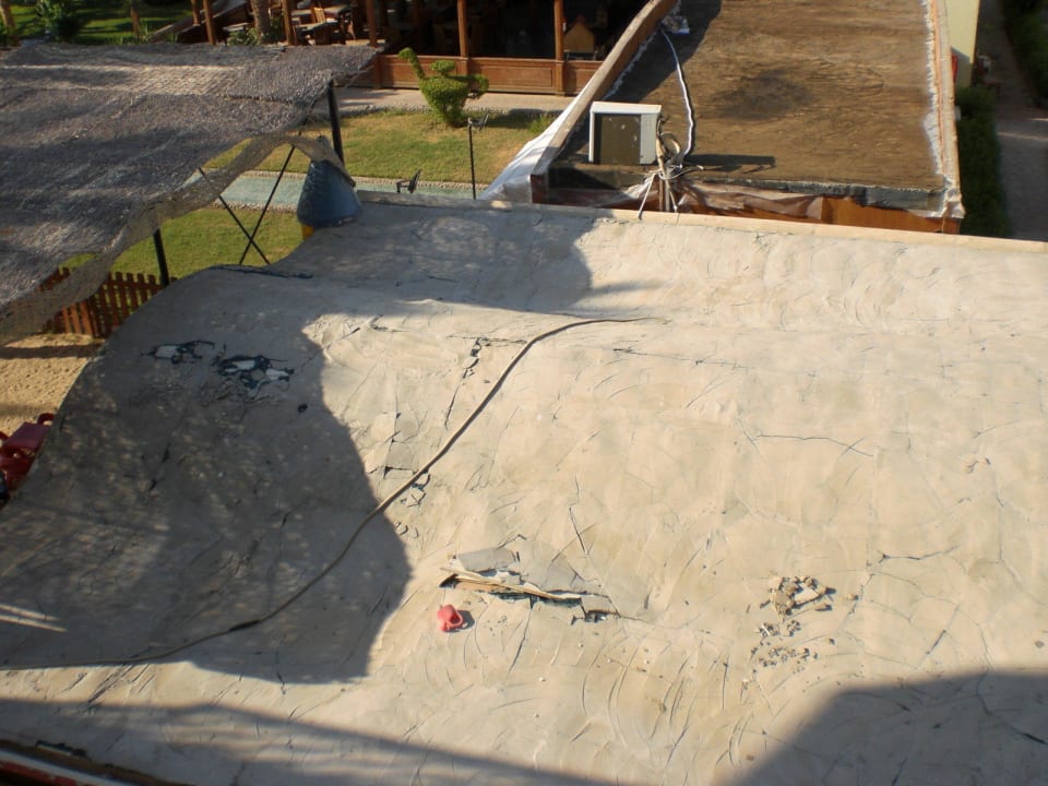 Aussicht vom Flurfenster Le Jardin Aqua Park Resort