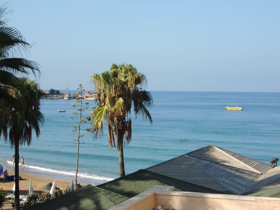 Blick vom Balkon Aska Hotel Just in Beach
