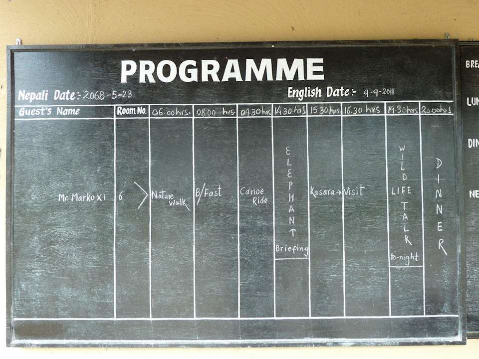 Tagesprogramm Eco Wildlife Lodge