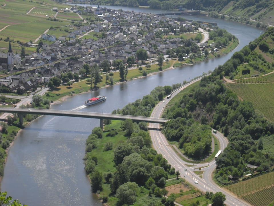 Aussicht ins Moseltal Ferienwohnung Haus Kotthoff