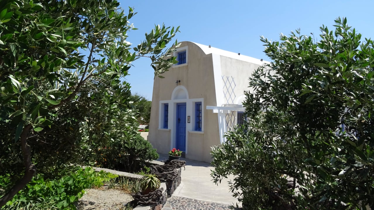 Garten und Ausblick Aegagros Caldera Houses