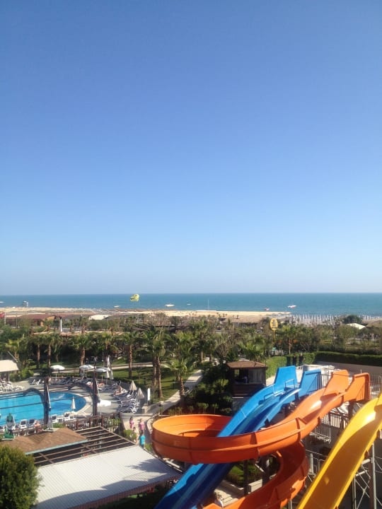 Balkonaussicht auf das Seitliche Meerblick Sunis Evren Beach Resort Hotel & Spa