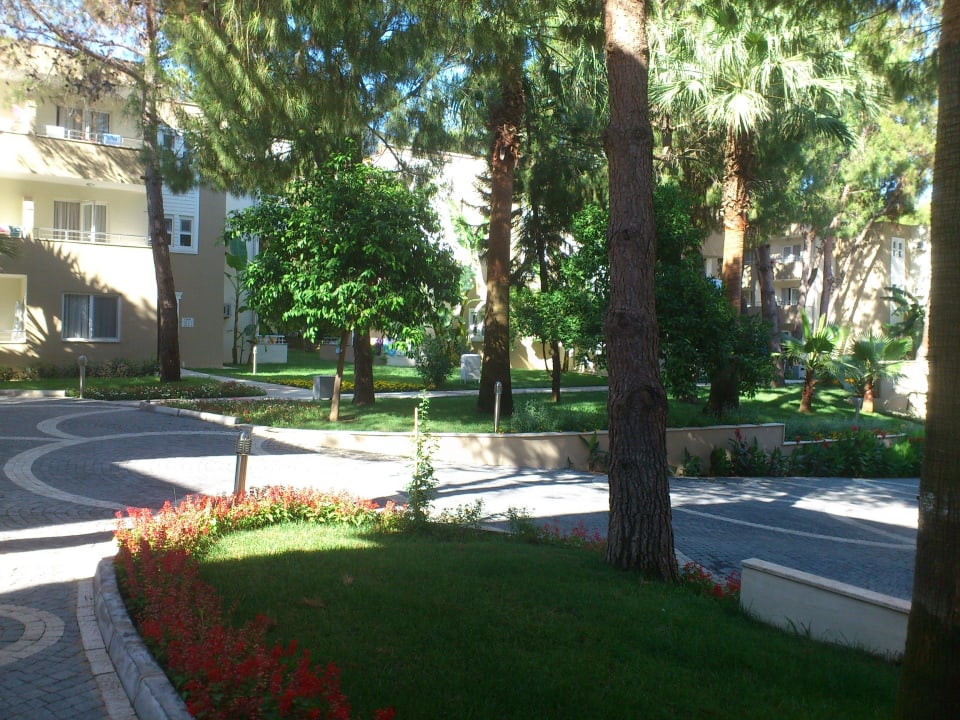 Die wunderschne Parkanlage Club Sidelya Hotel