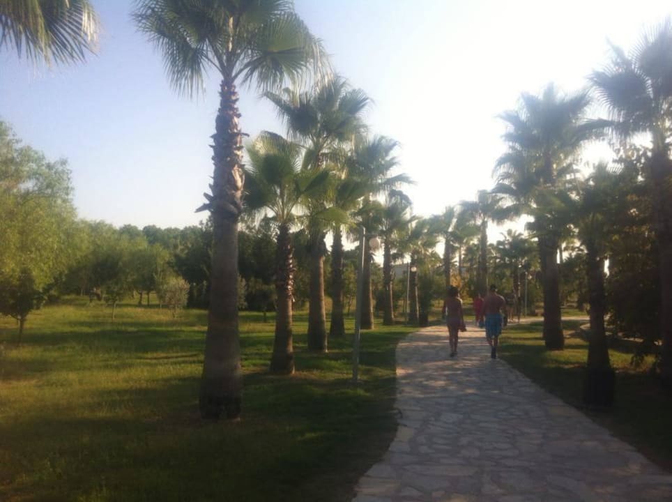 Weg zum Strand Club Grand Aqua
