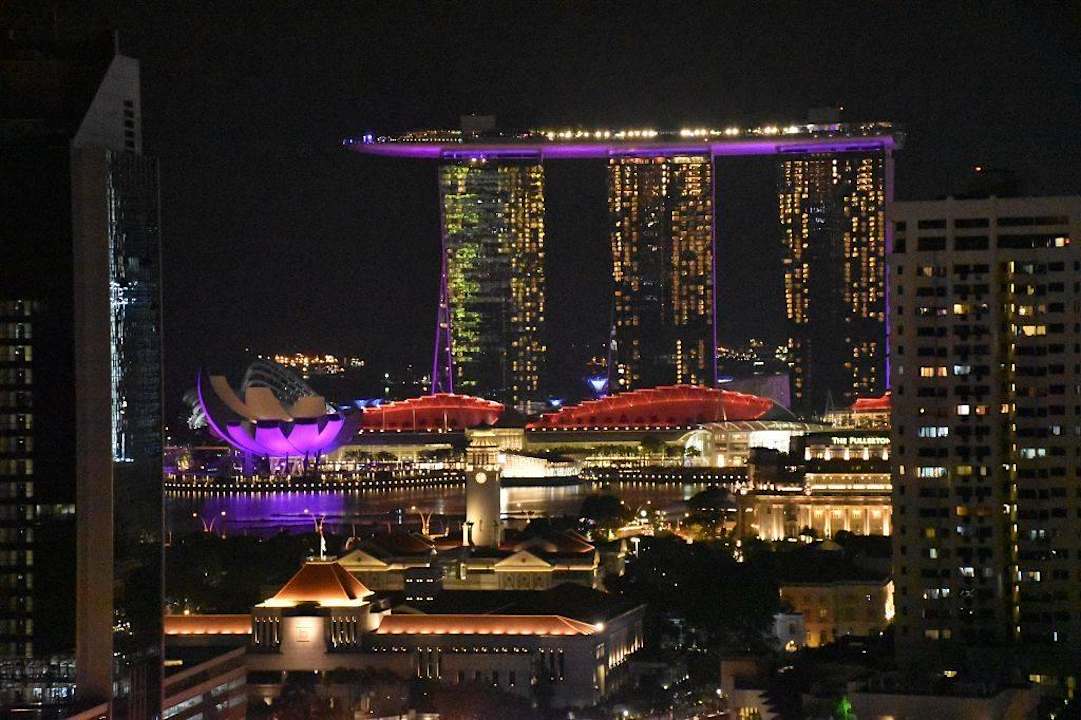 Ausblick vom Zimmer Hotel Novotel Clarke Quay