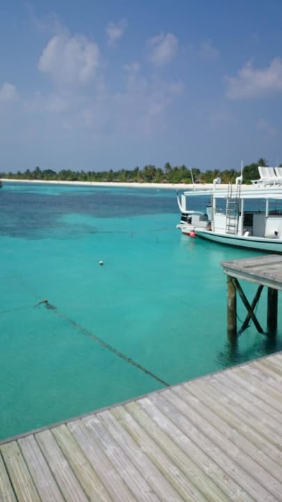 Das Meer vom Steg aus Kuredu Island Resort & Spa