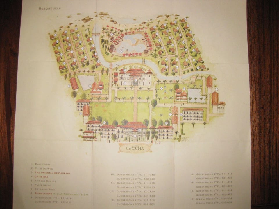 Lagerplan des Hotels Khaolak Laguna Resort
